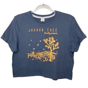 Joshua Tree National Park Recycled Threads Cropped Tee 100% Recycled Size Med